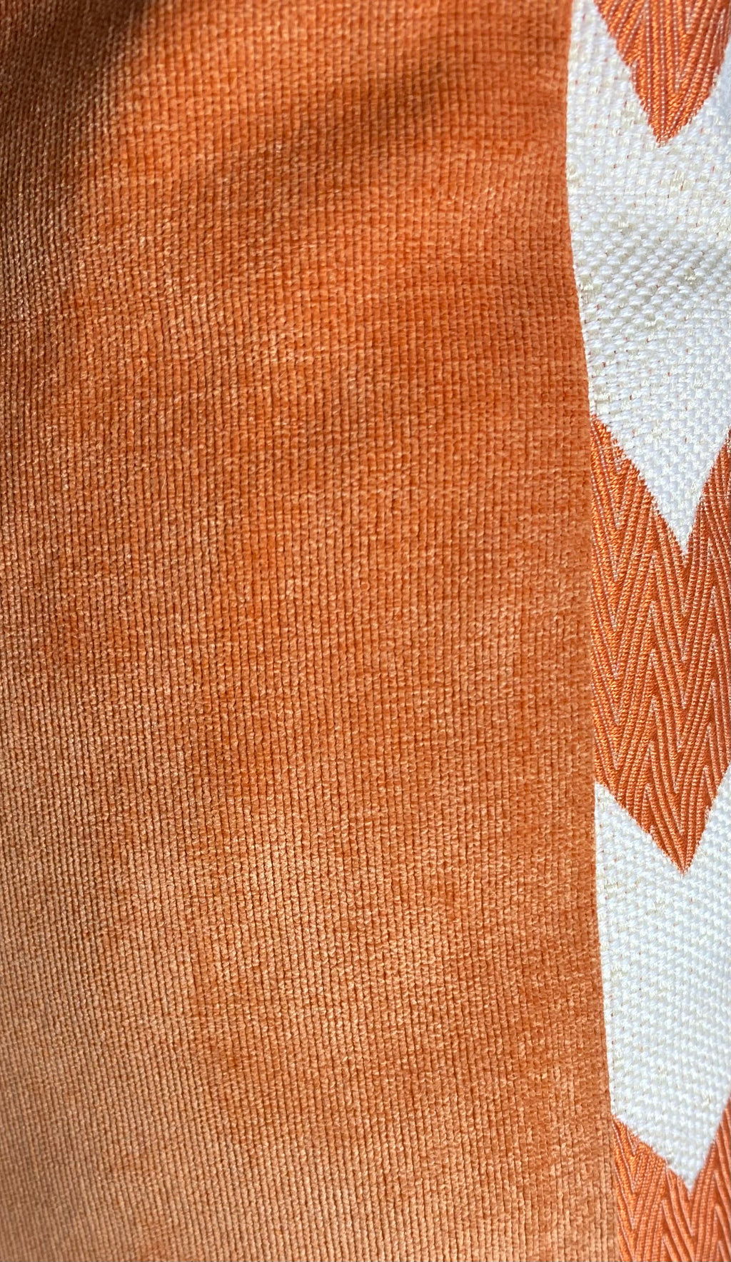 Luxury Pillow -  24" x 24" - Chevron Chic-Orange