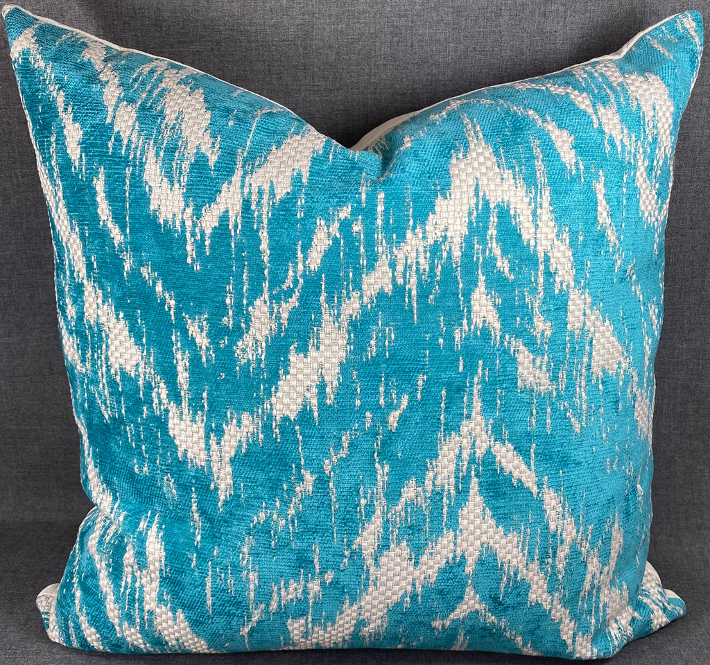 Luxury Pillow - 24" x 24" - Cayewah-Turquoise