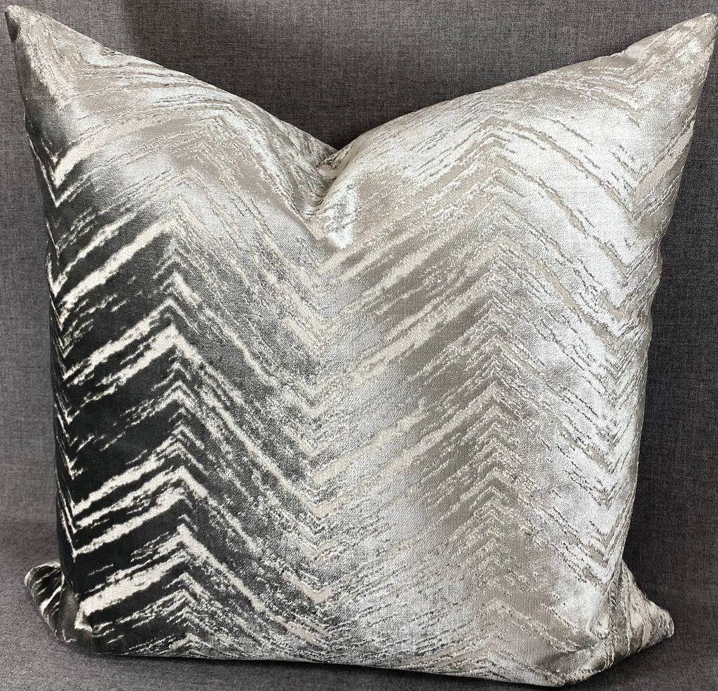 Luxury Pillow -  24" x 24" -  Zermatt-Silver
