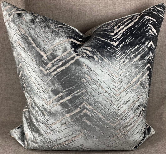Luxury Pillow -  24" x 24" -  Zermatt-Blue
