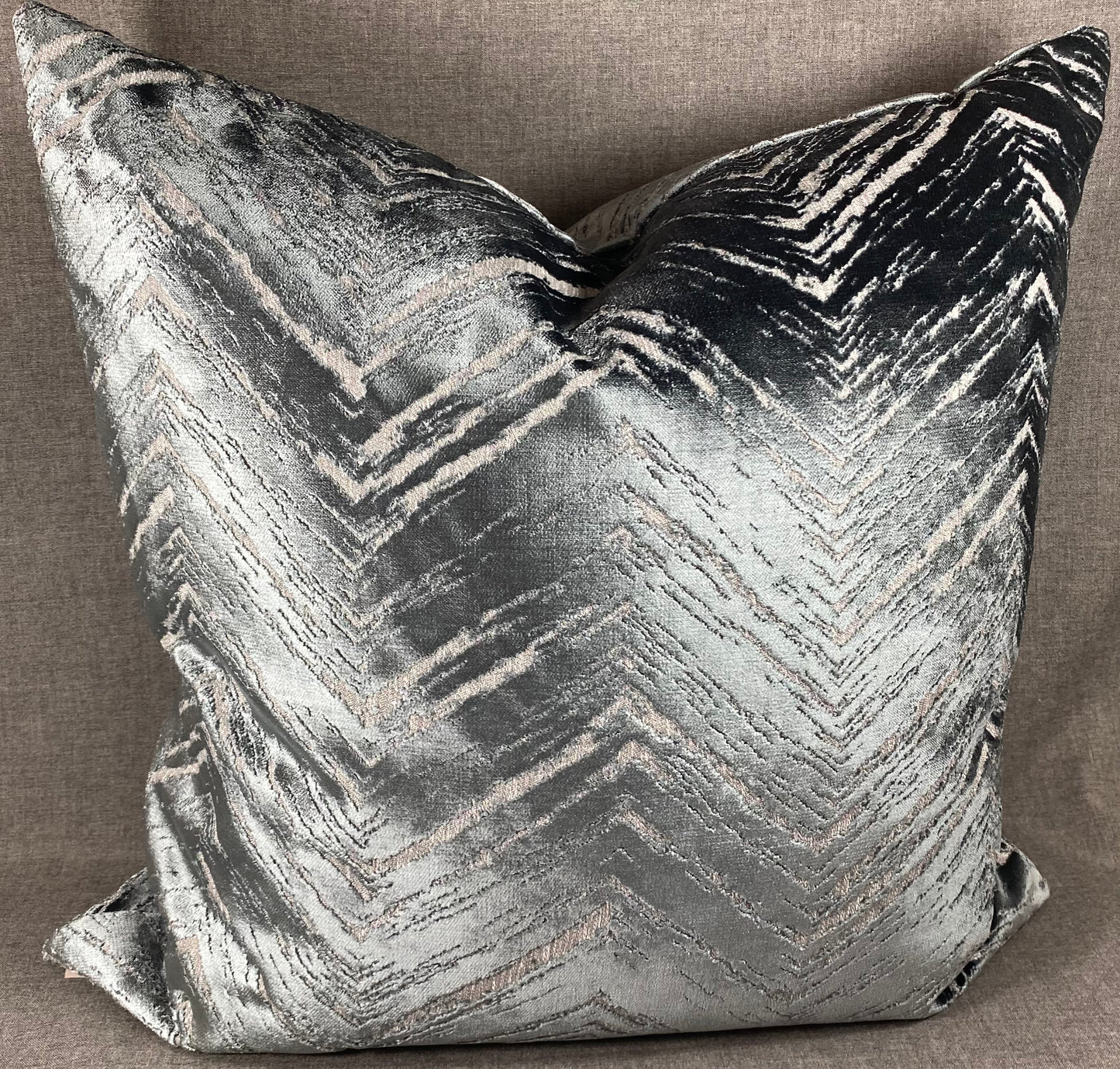 Luxury Pillow -  24" x 24" -  Zermatt-Blue