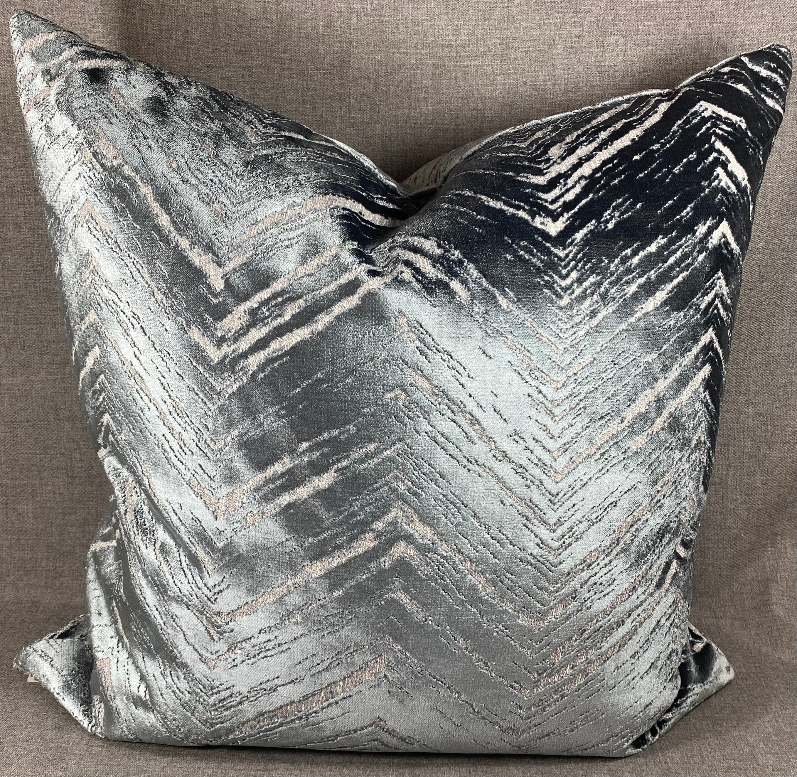 Luxury Pillow -  24" x 24" -  Zermatt Blue