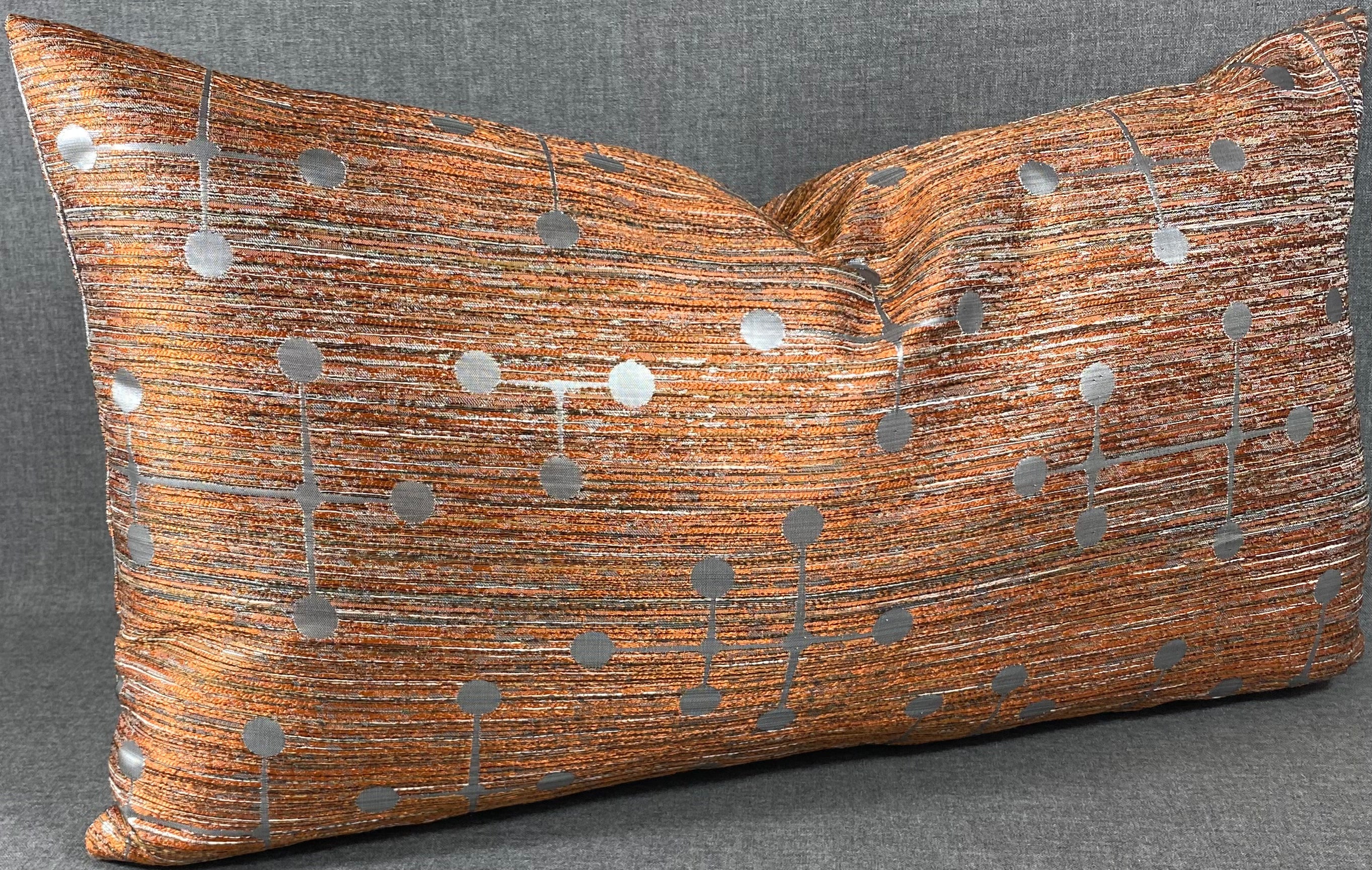 Luxury Lumbar Pillow - 24” x 14”- Morse Copper