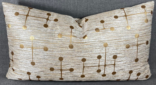 Luxury Lumbar Pillow - 24” x 14” - Morse Gold