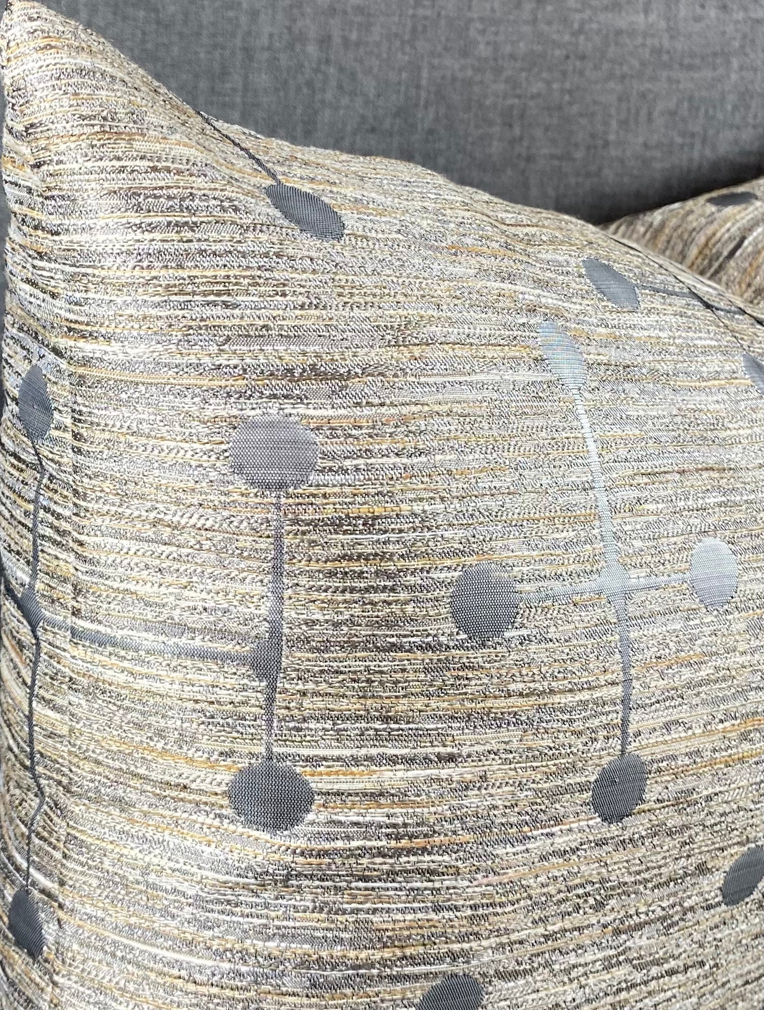 Luxury Lumbar Pillow - 24" x 14" - Morse -Silver