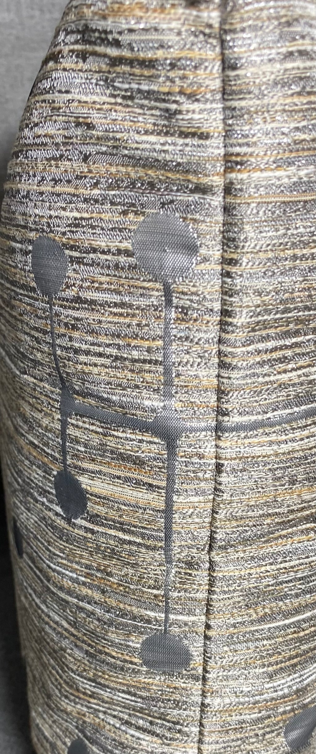 Luxury Lumbar Pillow - 24" x 14" - Morse -Silver