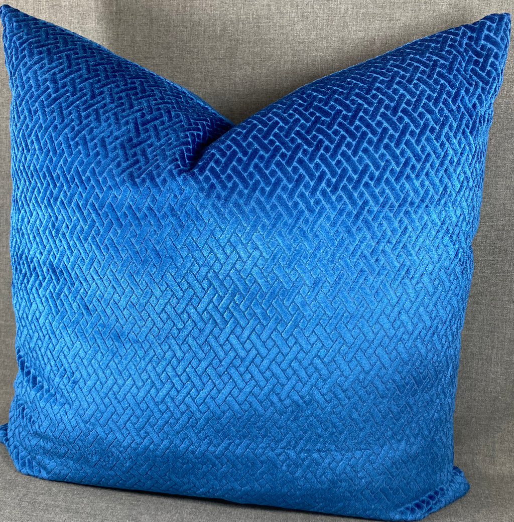Luxury Pillow - 24” x 24” - Flex Blue