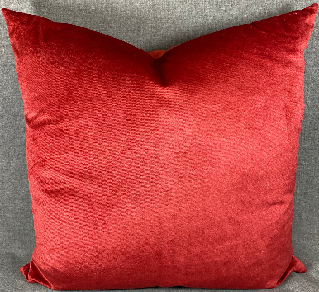 Luxury Pillow - 24” x 24” - Belvedere Sangria