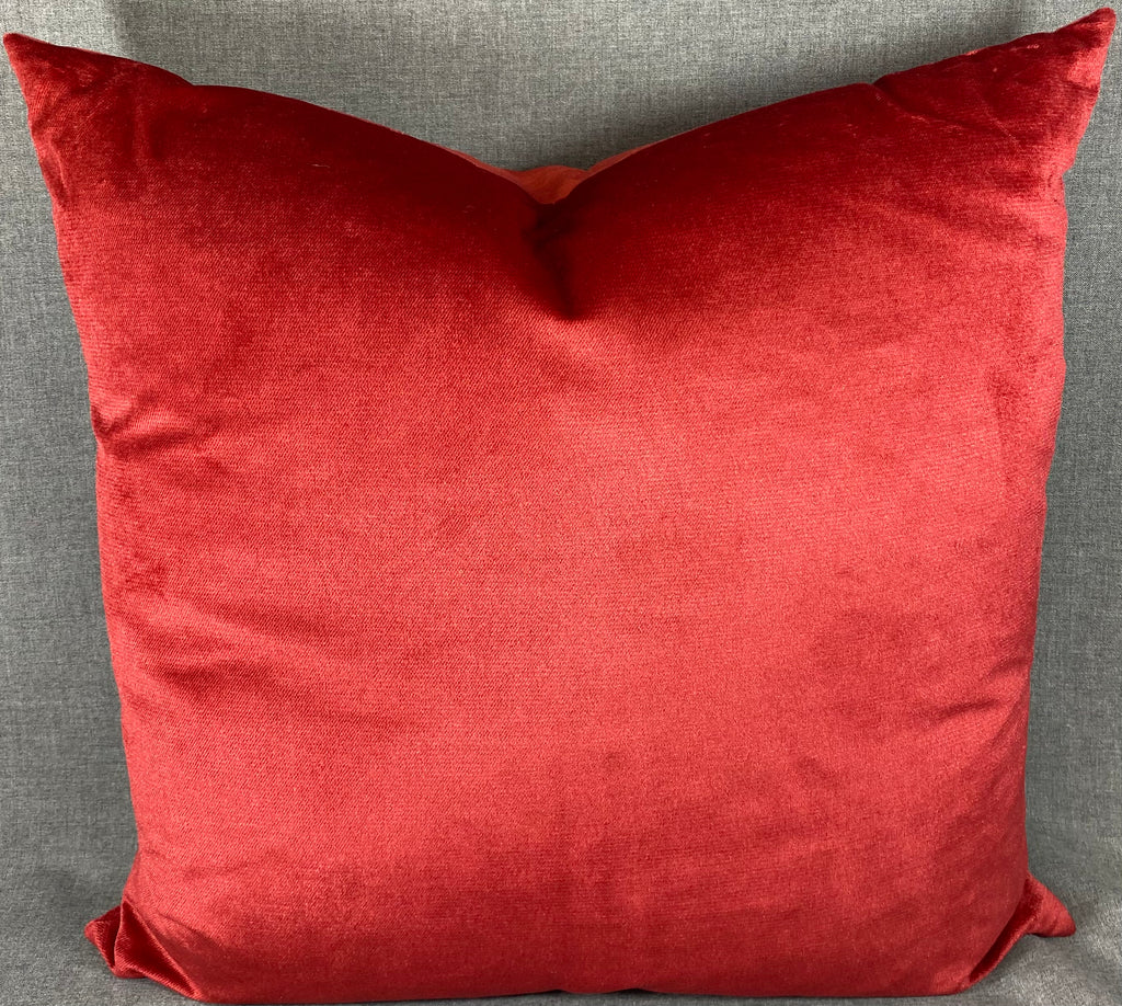 Luxury Pillow - 24” x 24” - Belvedere Sangria