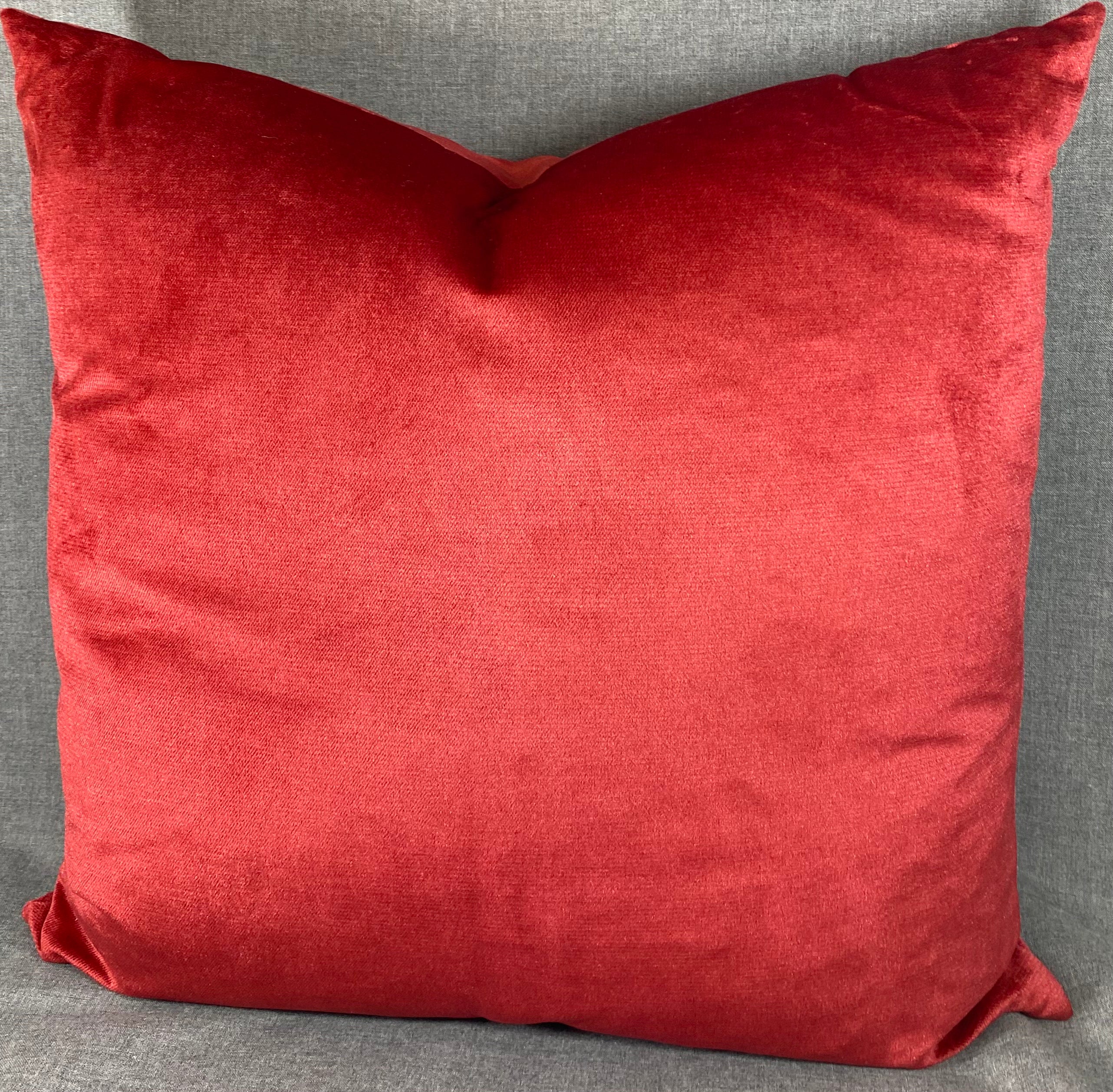 Luxury Pillow - 24” x 24” - Belvedere Sangria