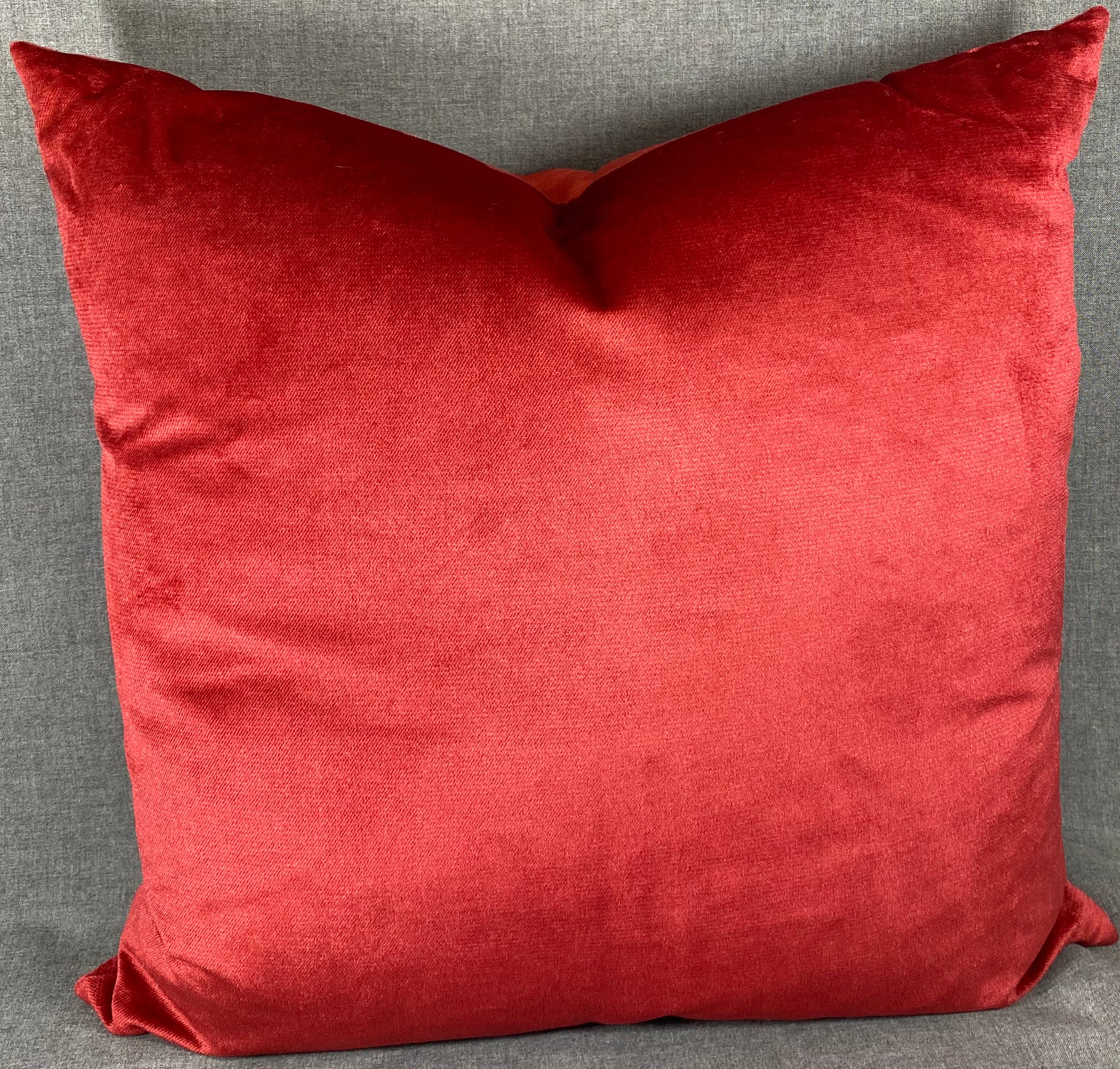 Luxury Pillow - 24” x 24” - Belvedere Sangria