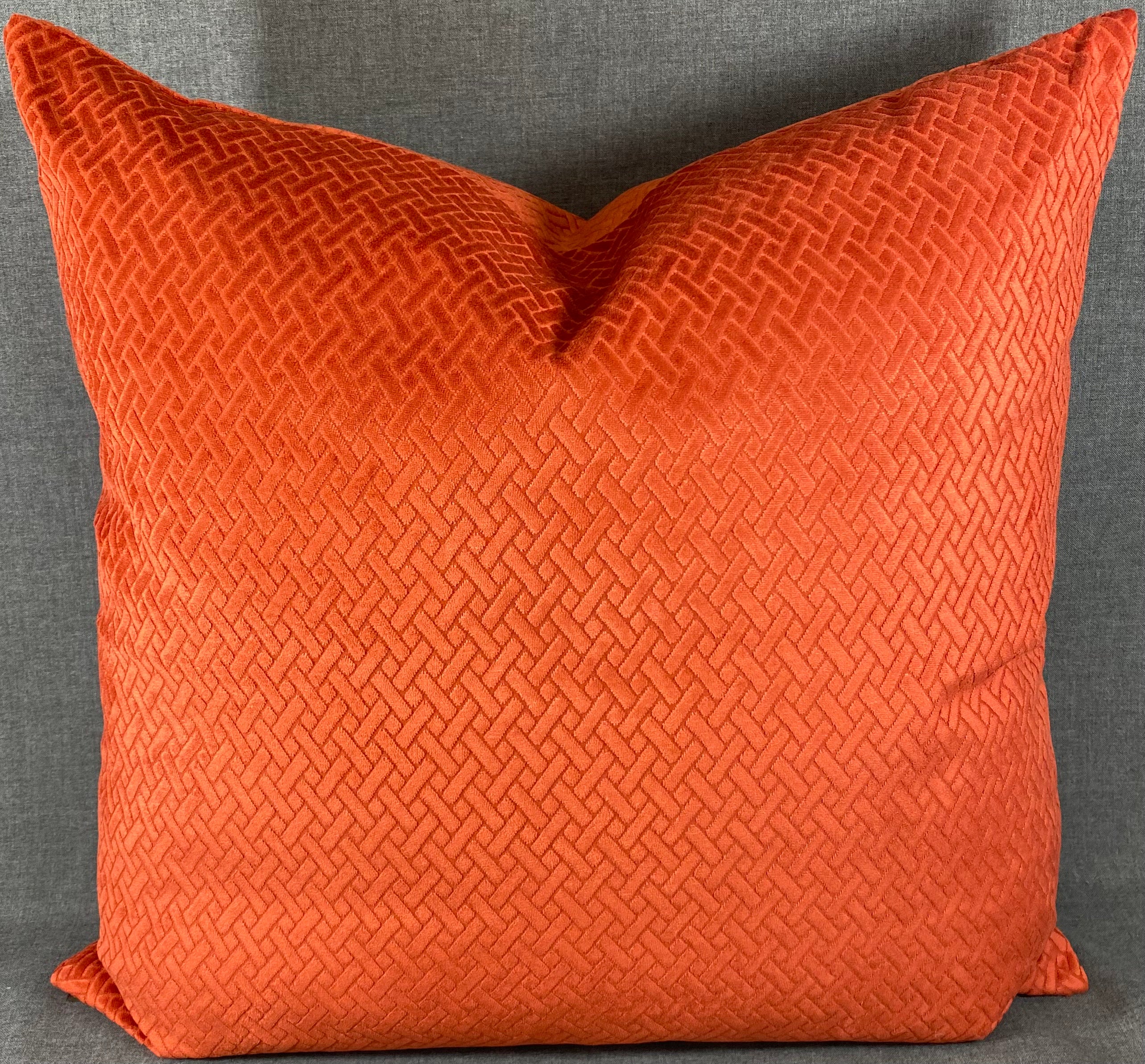 Luxury Pillow - 24" x 24" - Flex Paprika
