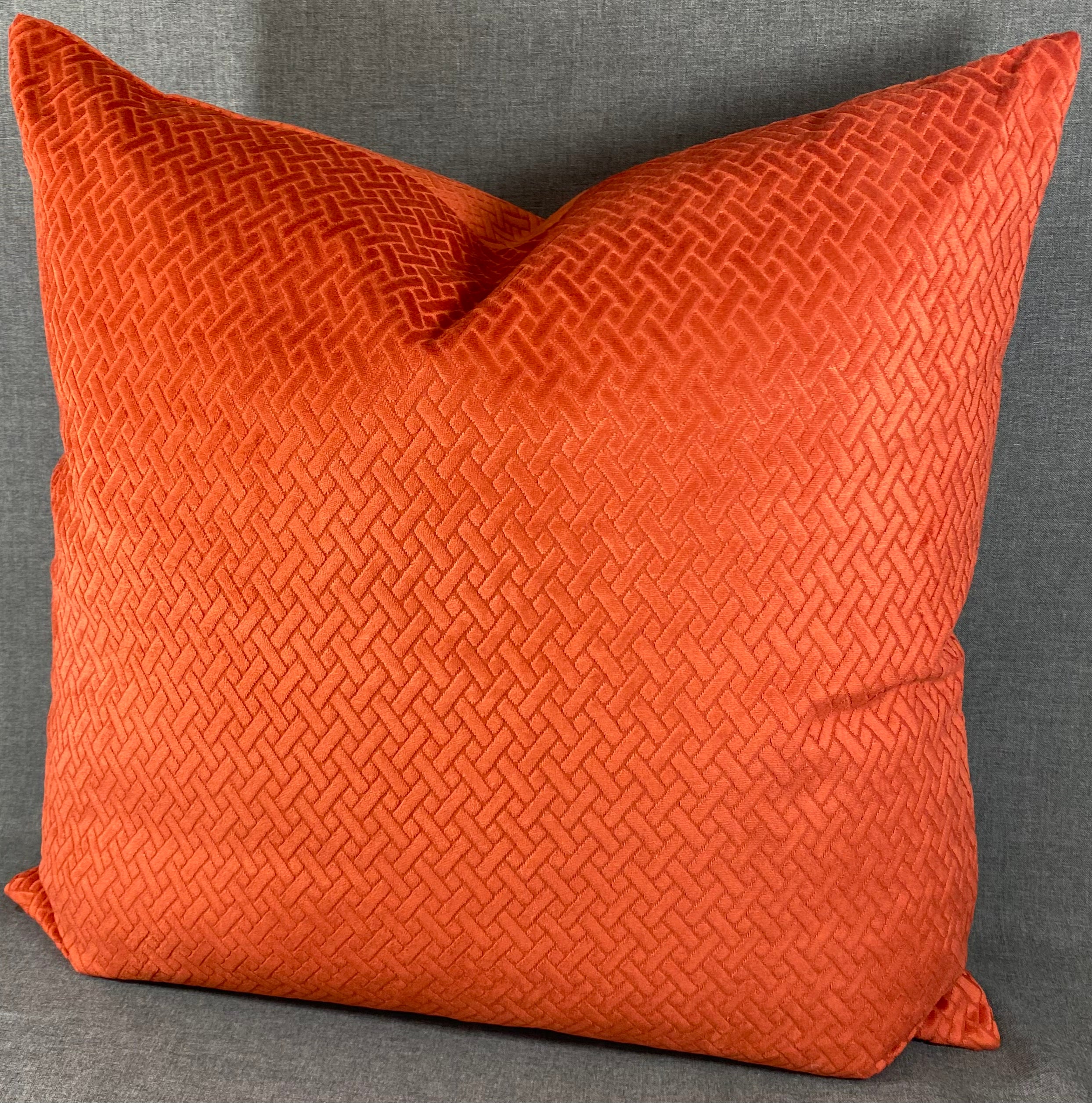 Luxury Pillow - 24" x 24" - Flex Paprika