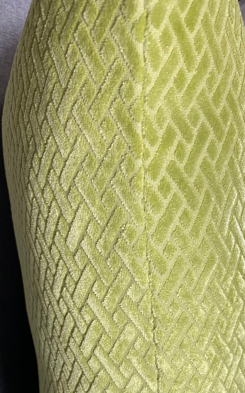 Luxury Pillow – 24" × 24" – Flex Green | Textured Chenille – Kim ...