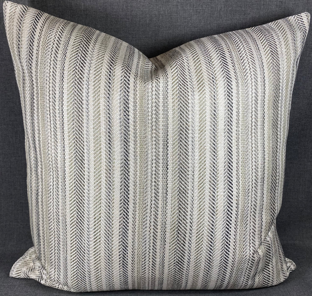 Luxury Pillow - 24" x 24" - Pearl Woven Pewter