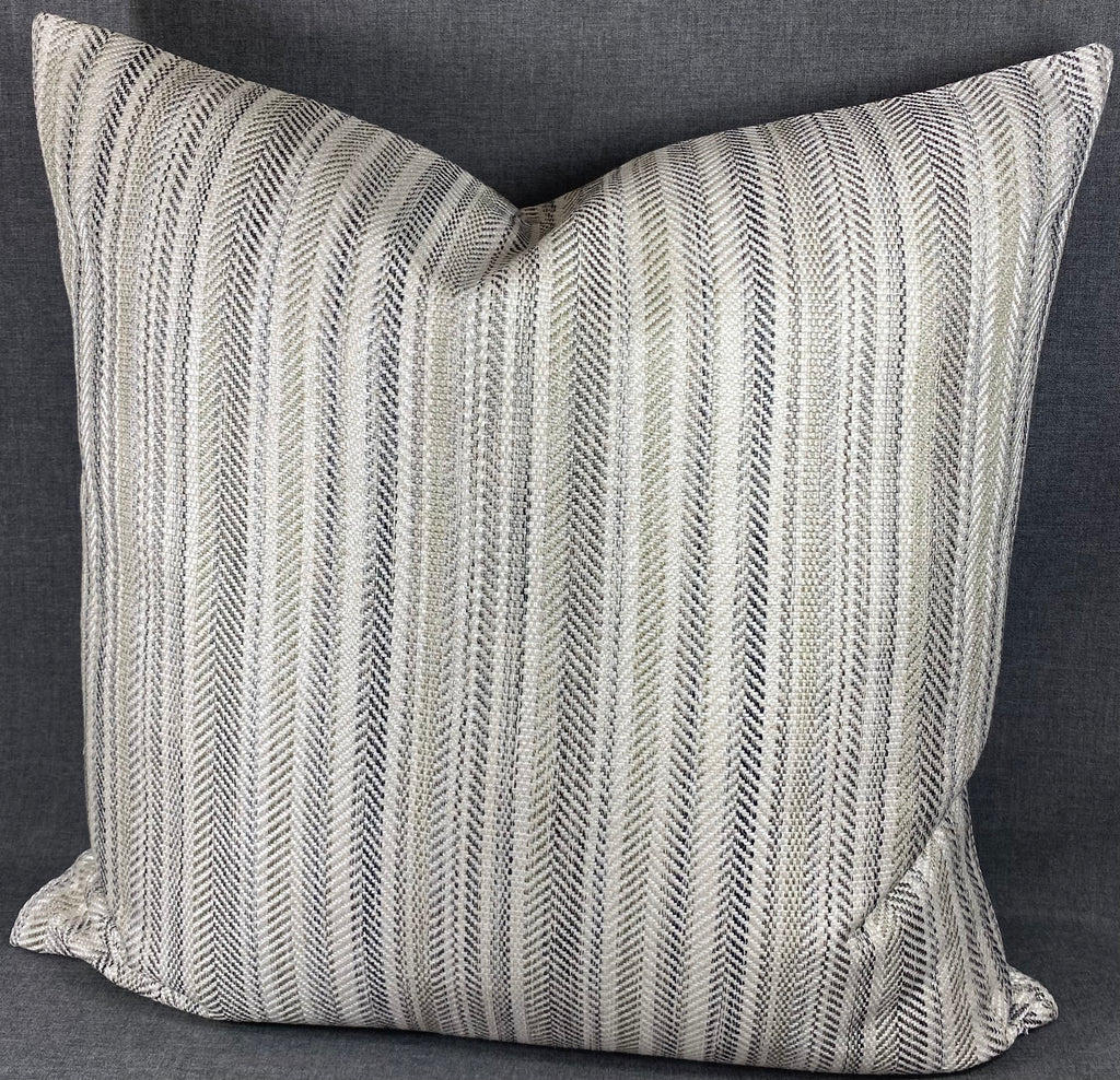 Luxury Pillow - 24" x 24" - Pearl Woven Pewter