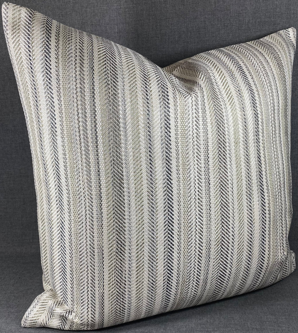 Luxury Pillow - 24" x 24" - Pearl Woven Pewter