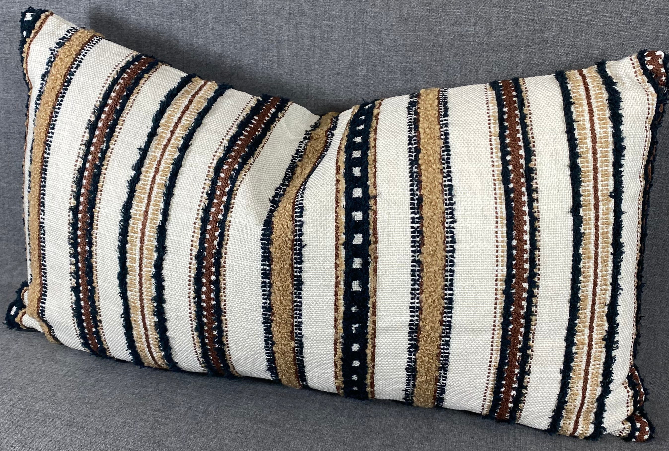 Luxury Lumbar Pillow - 24" x 14"- Zoie Umber