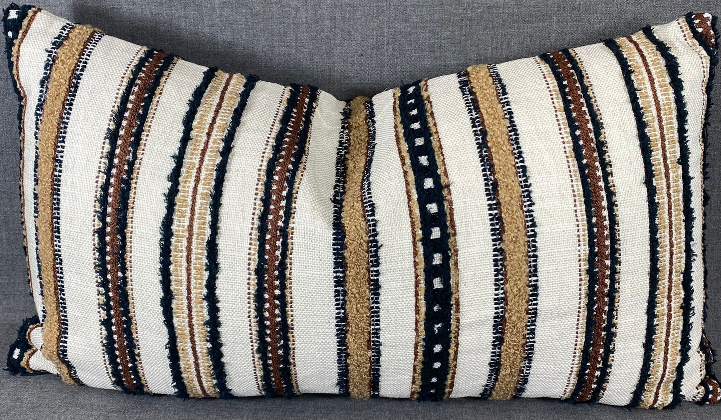 Luxury Lumbar Pillow - 24" x 14" - Zoie Umber