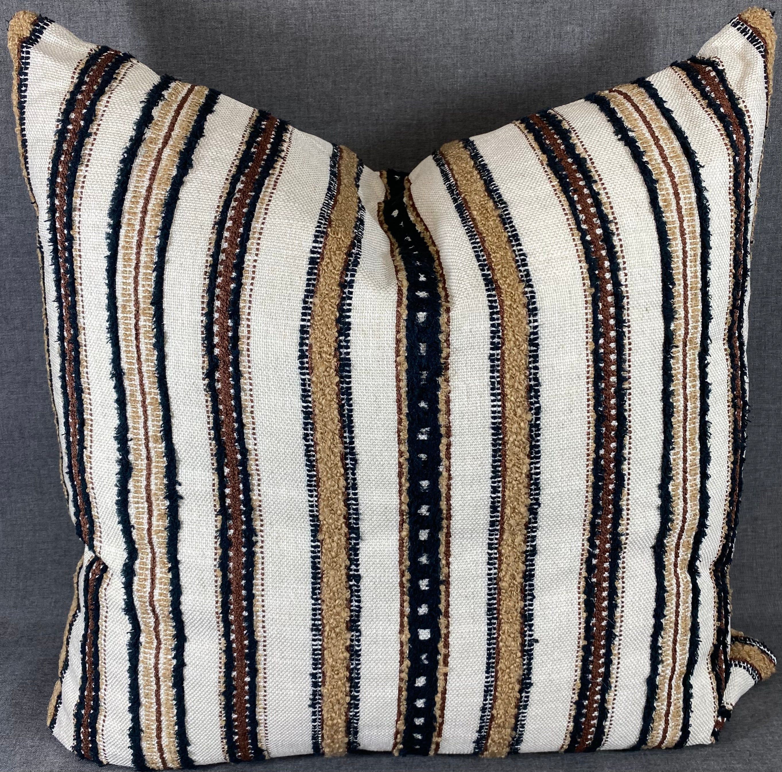 Luxury Pillow -  24" x 24" -  Zoie Umber