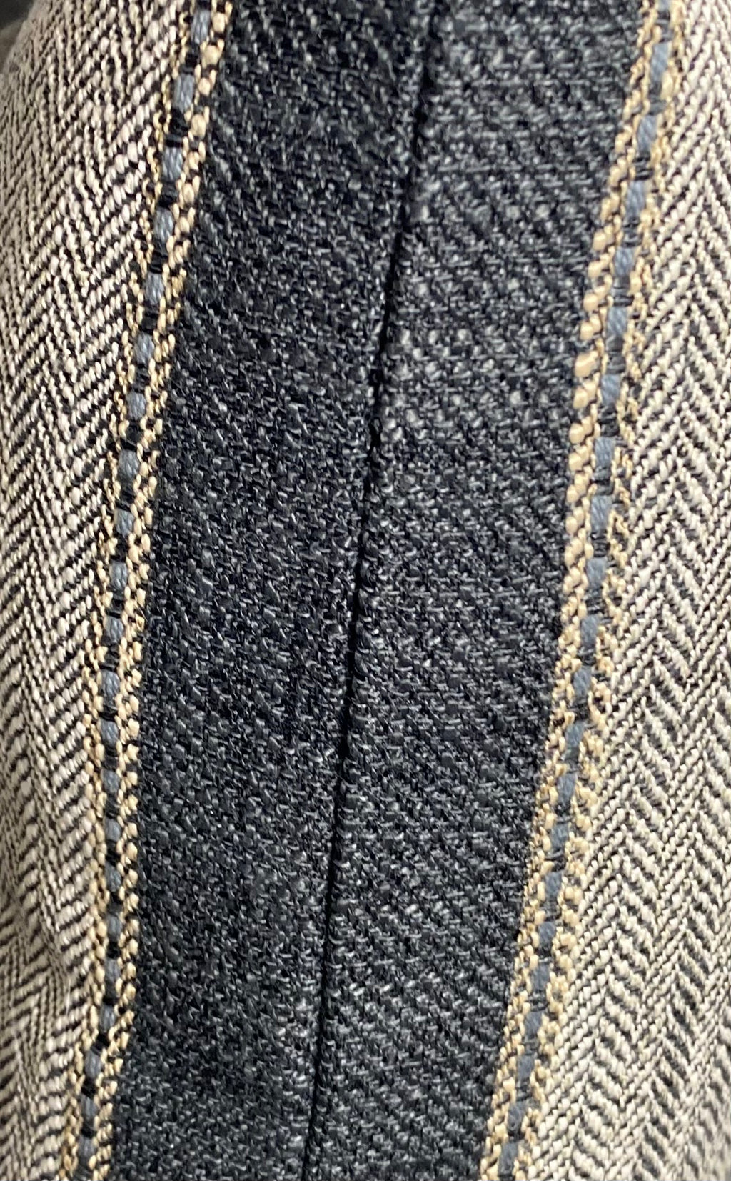 Luxury Lumbar Pillow - 24" x 14"-  Natural Weave Charcoal