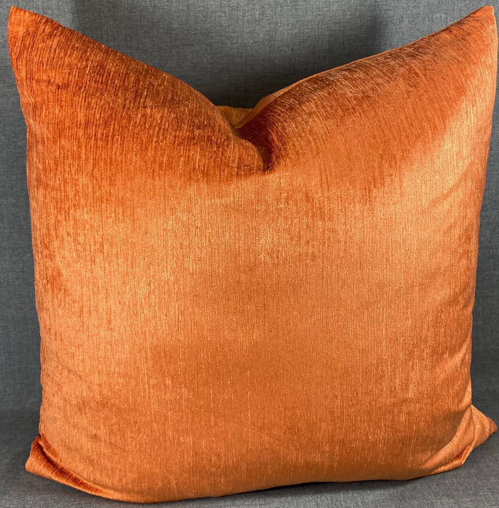 Luxury Pillow – 24" × 24" – Empress Casandra Orange