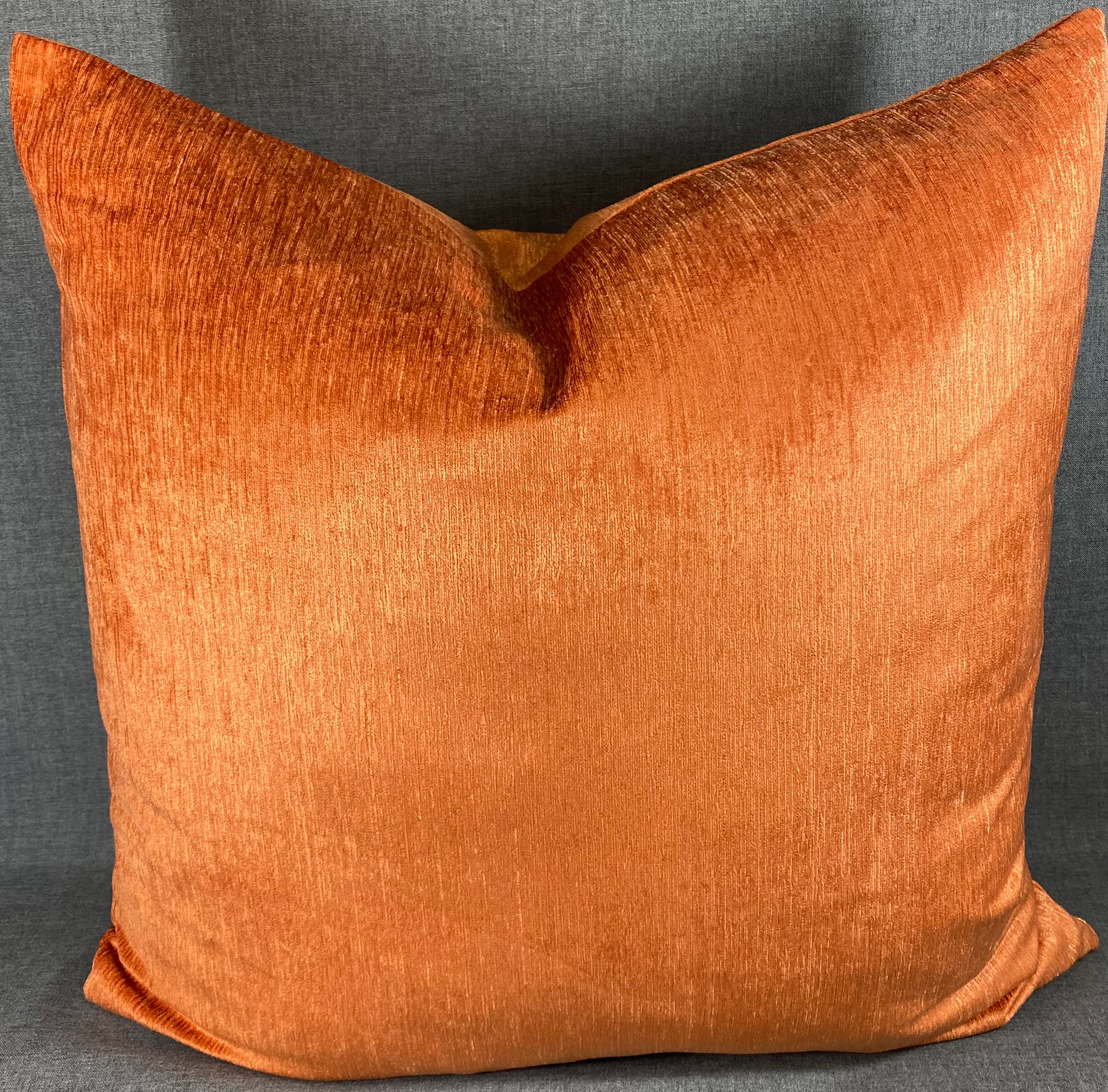 Luxury Pillow – 24" × 24" – Empress Casandra Orange