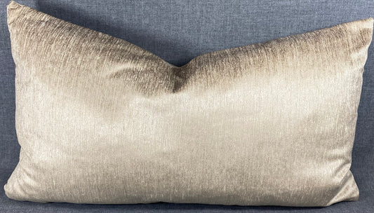 Luxury Lumbar Pillow - 24" x 14" - Empress Casandra - Sand - Double Front