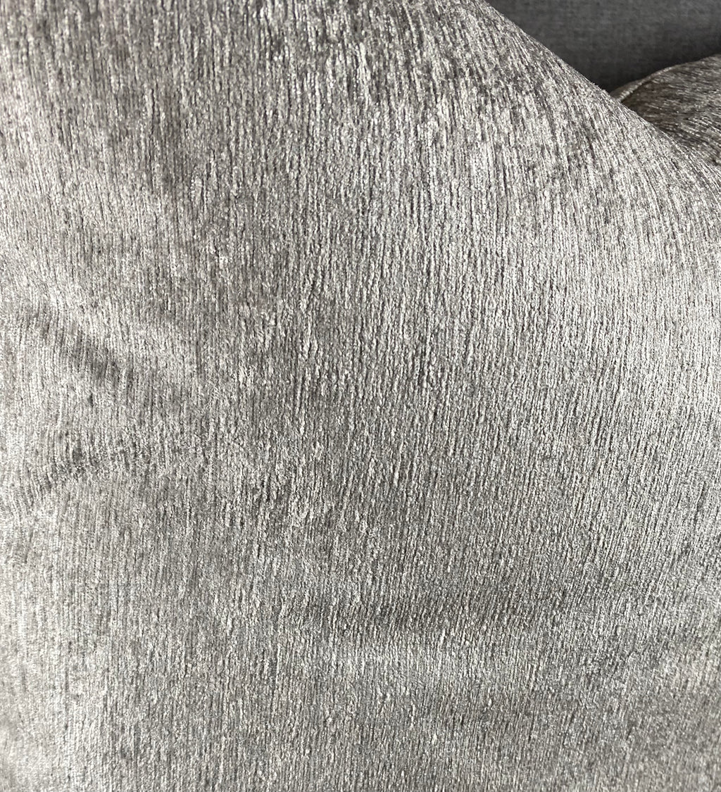 Luxury Pillow - 24" x 24" - Empress Grey Lush Light Grey Silver