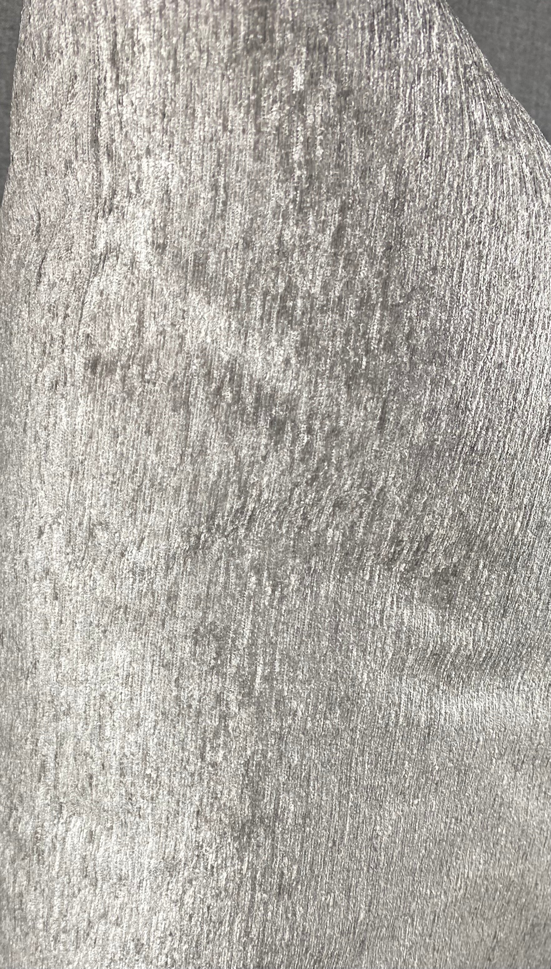 Luxury Pillow - 24" x 24" - Empress Grey Lush Light Grey Silver