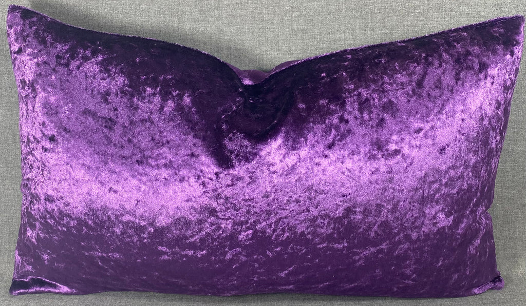 Luxury Lumbar Pillow – 24" × 14" – Plum Crazy Purple