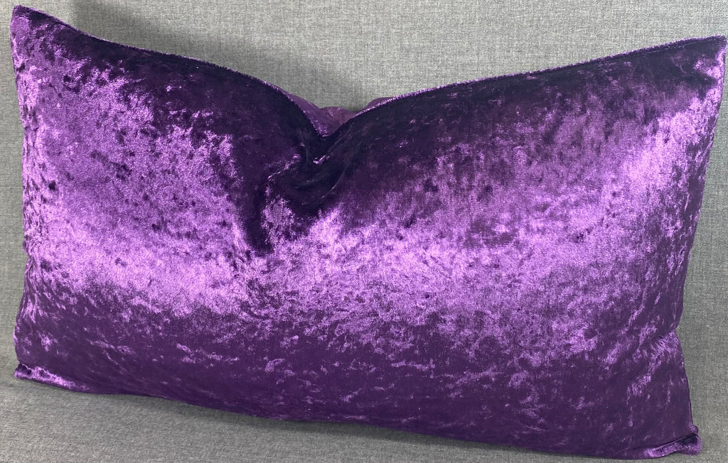 Luxury Lumbar Pillow – 24" × 14" – Plum Crazy Purple