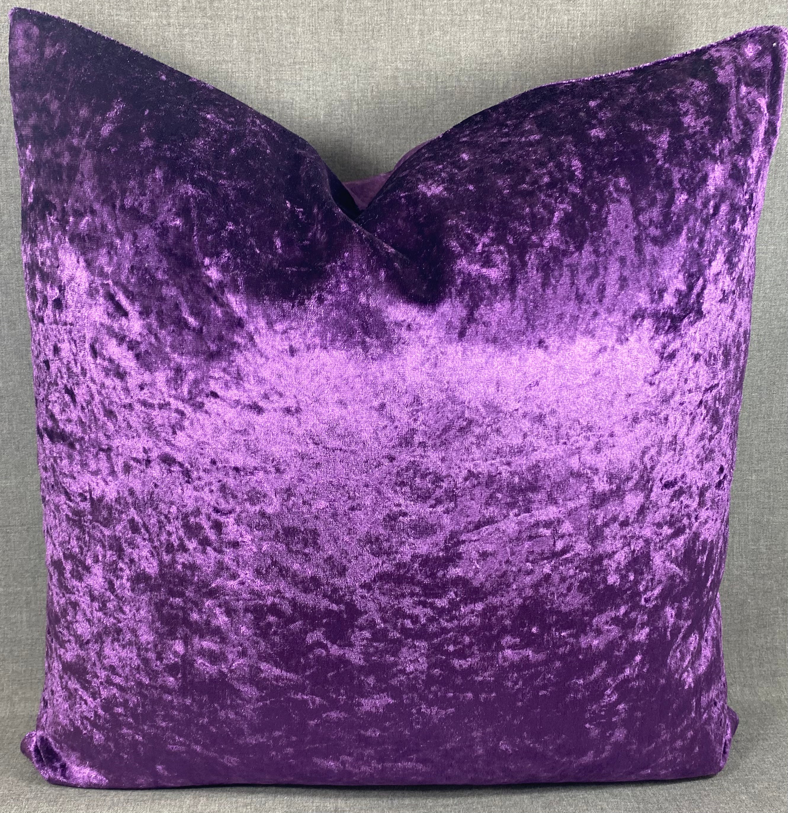 Luxury Pillow - 24" x 24" - Plum Crazy Purple