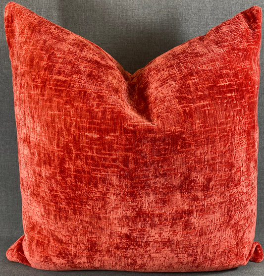 Luxury Pillow -  24" x 24" -  Felicity Coral