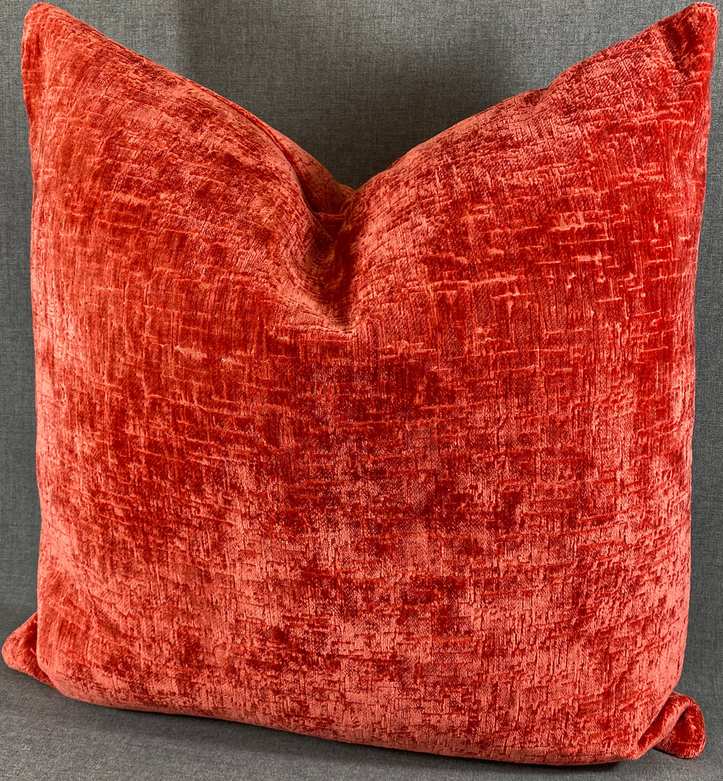 Luxury Pillow - 24" x 24"- Felicity Coral