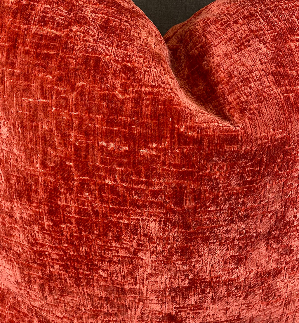 Luxury Pillow - 24" x 24"- Felicity Coral