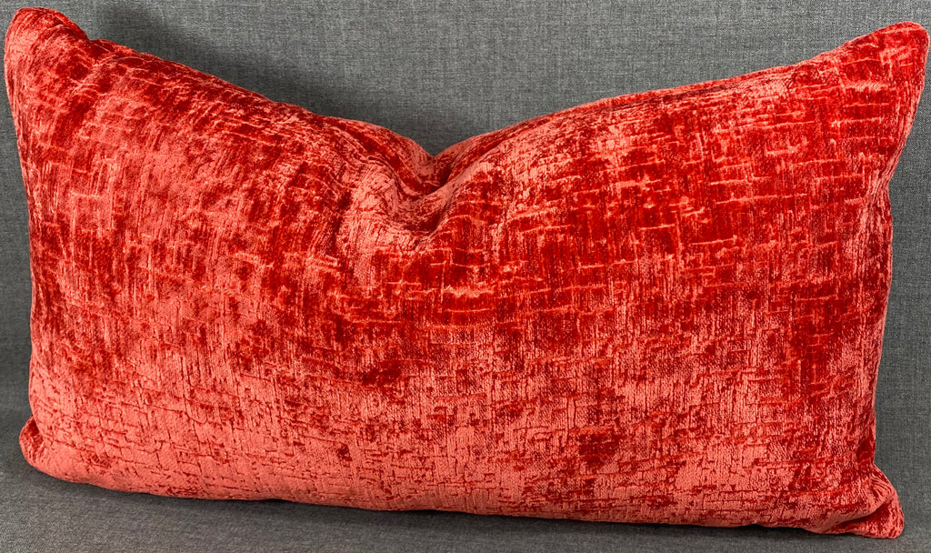 Luxury Lumbar Pillow - 24" x 14"- Felicity Coral