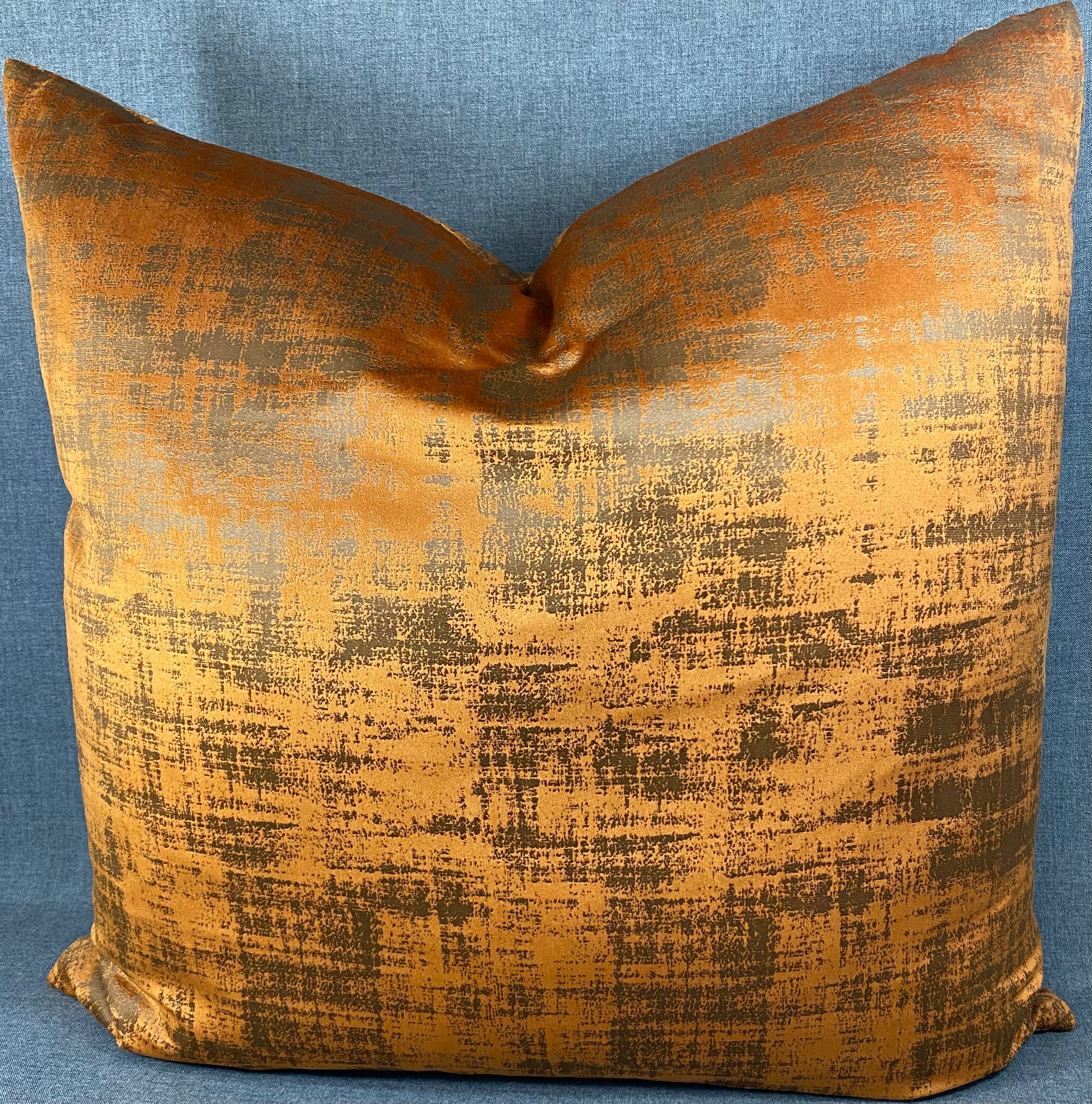 Luxury Pillow – 24" × 24" – Fresco Saffron