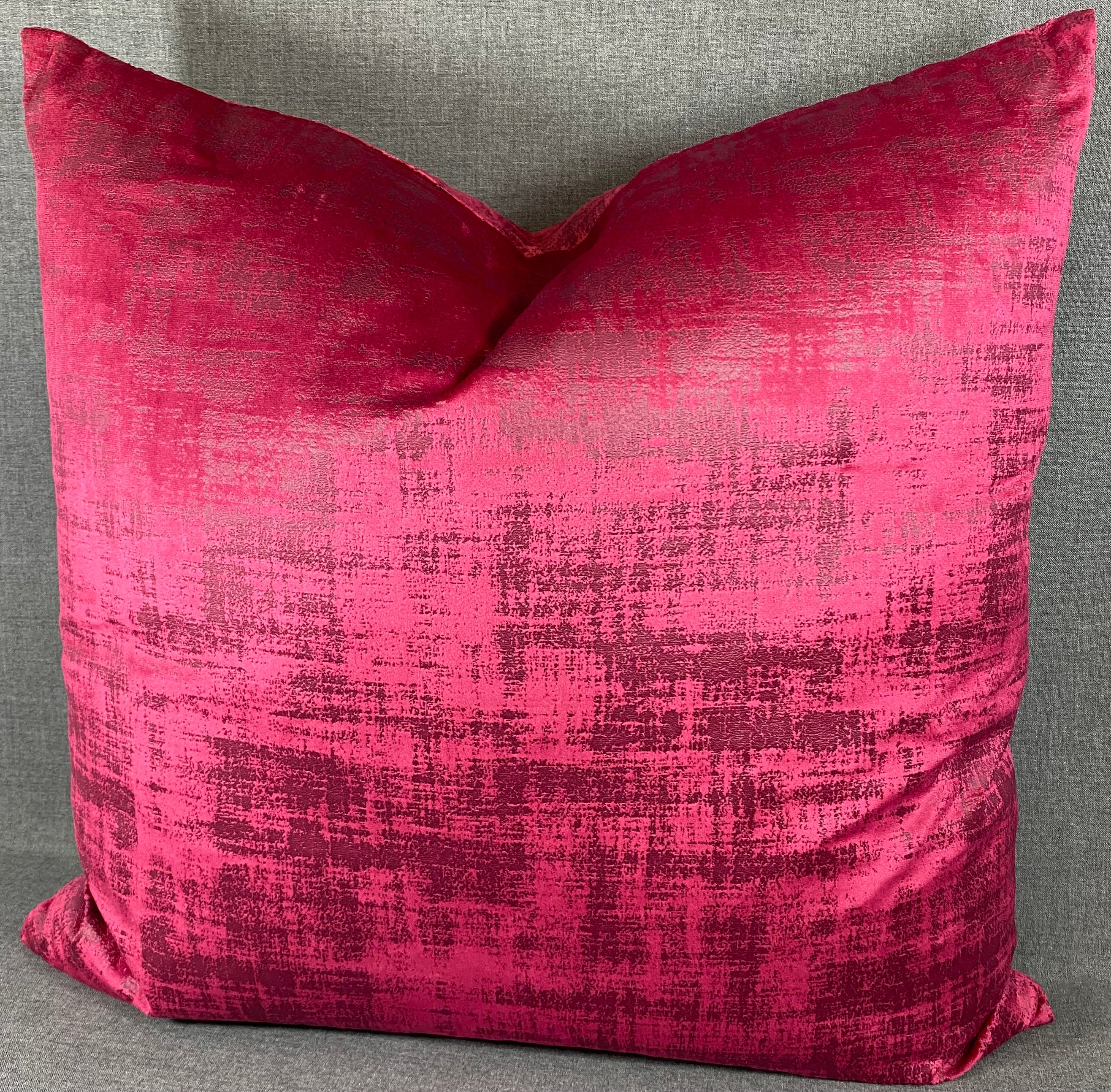 Luxury Pillow - 24” x 24”- Fresco Fuchsia