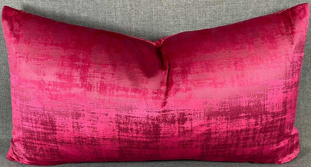 Luxury Lumbar Pillow - 24" x 14"- Fresco Fuchsia