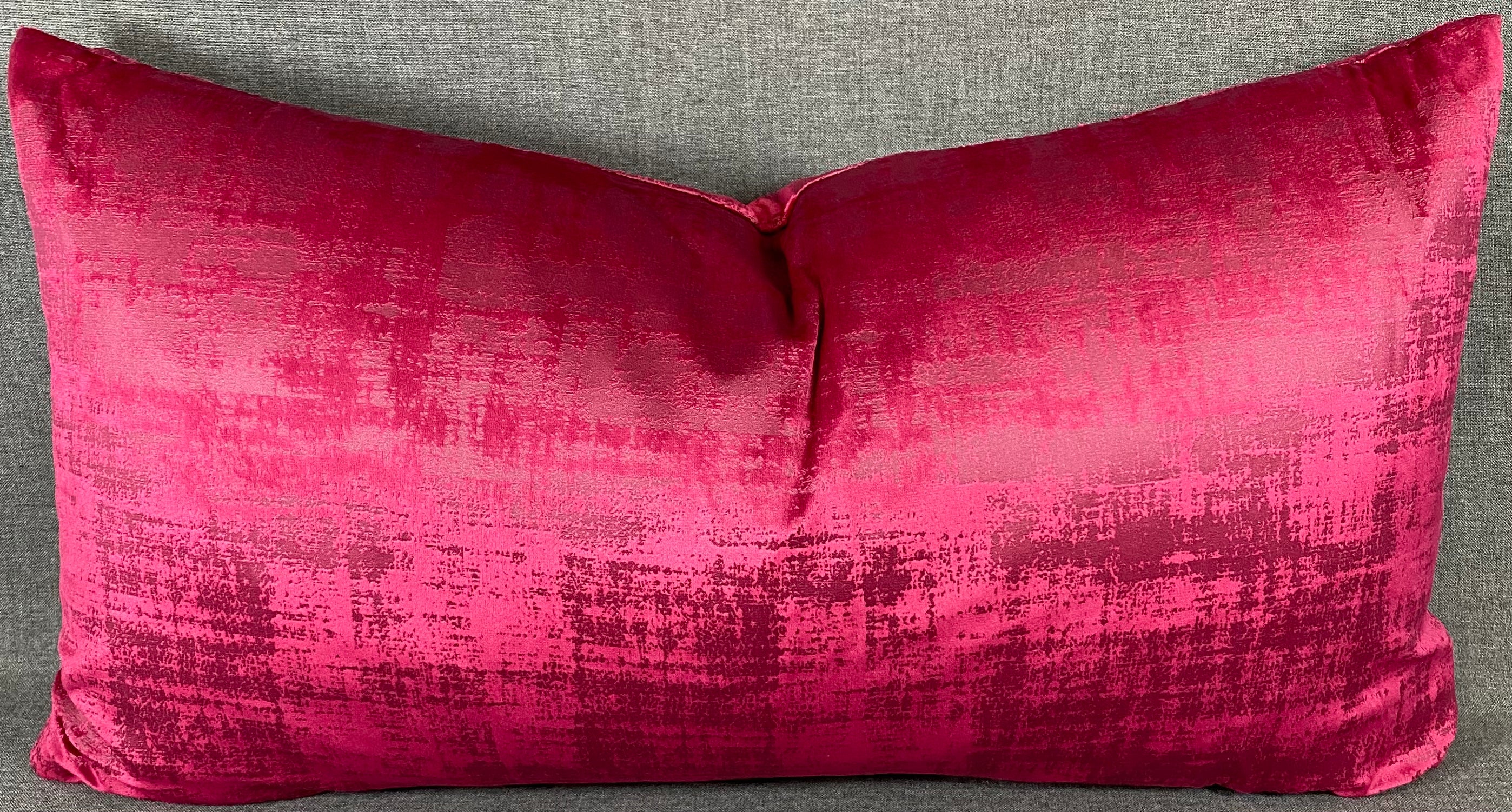Luxury Lumbar Pillow - 24" x 14" - Fresco Fuchsia