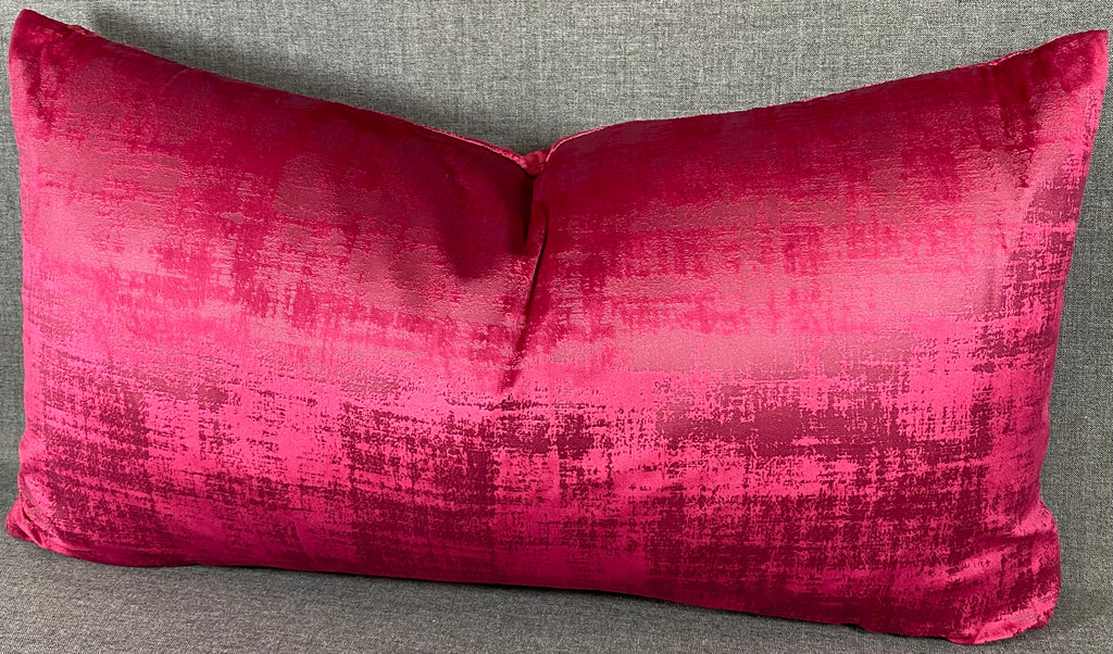 Luxury Lumbar Pillow - 24" x 14"- Fresco Fuchsia