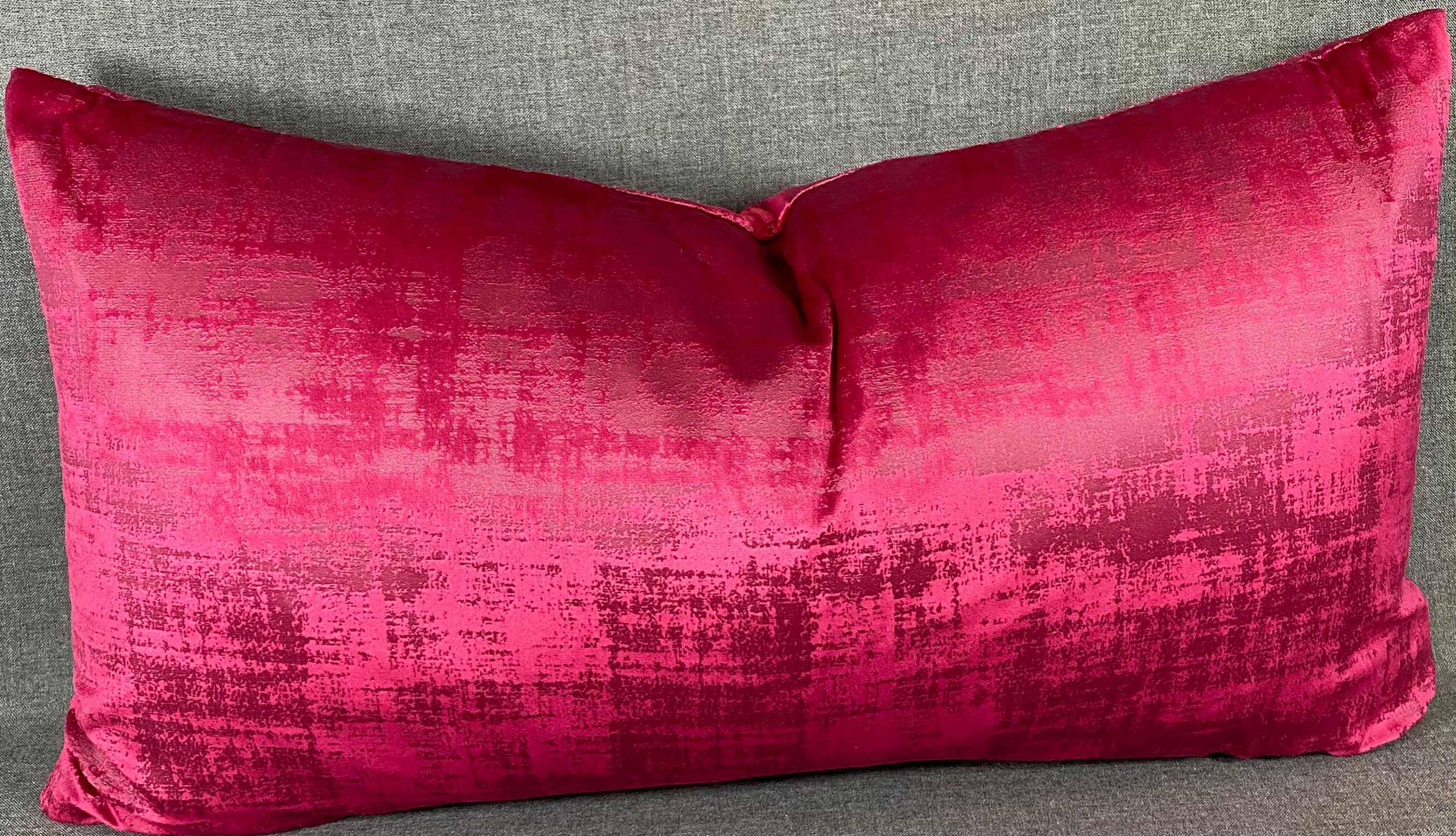 Luxury Lumbar Pillow - 24" x 14" - Fresco Fuchsia