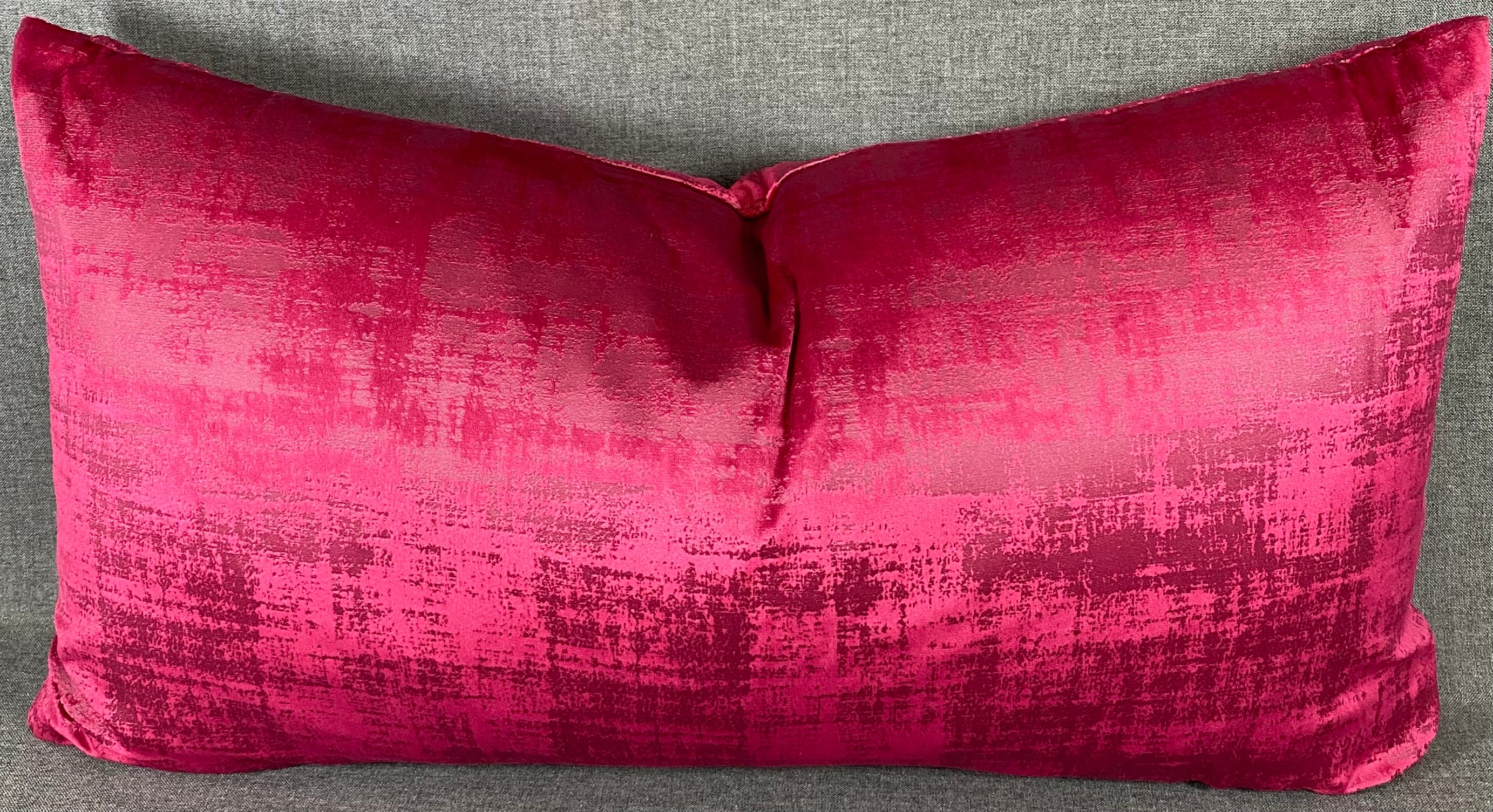 Luxury Lumbar Pillow - 24" x 14" - Fresco Fuchsia