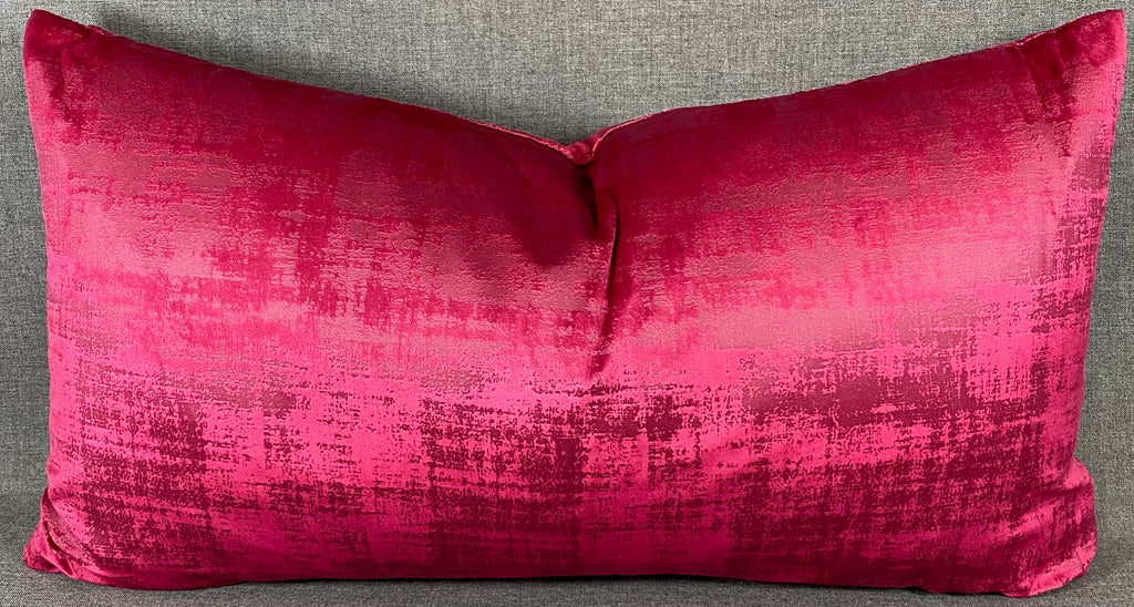 Luxury Lumbar Pillow - 24" x 14"- Fresco Fuchsia