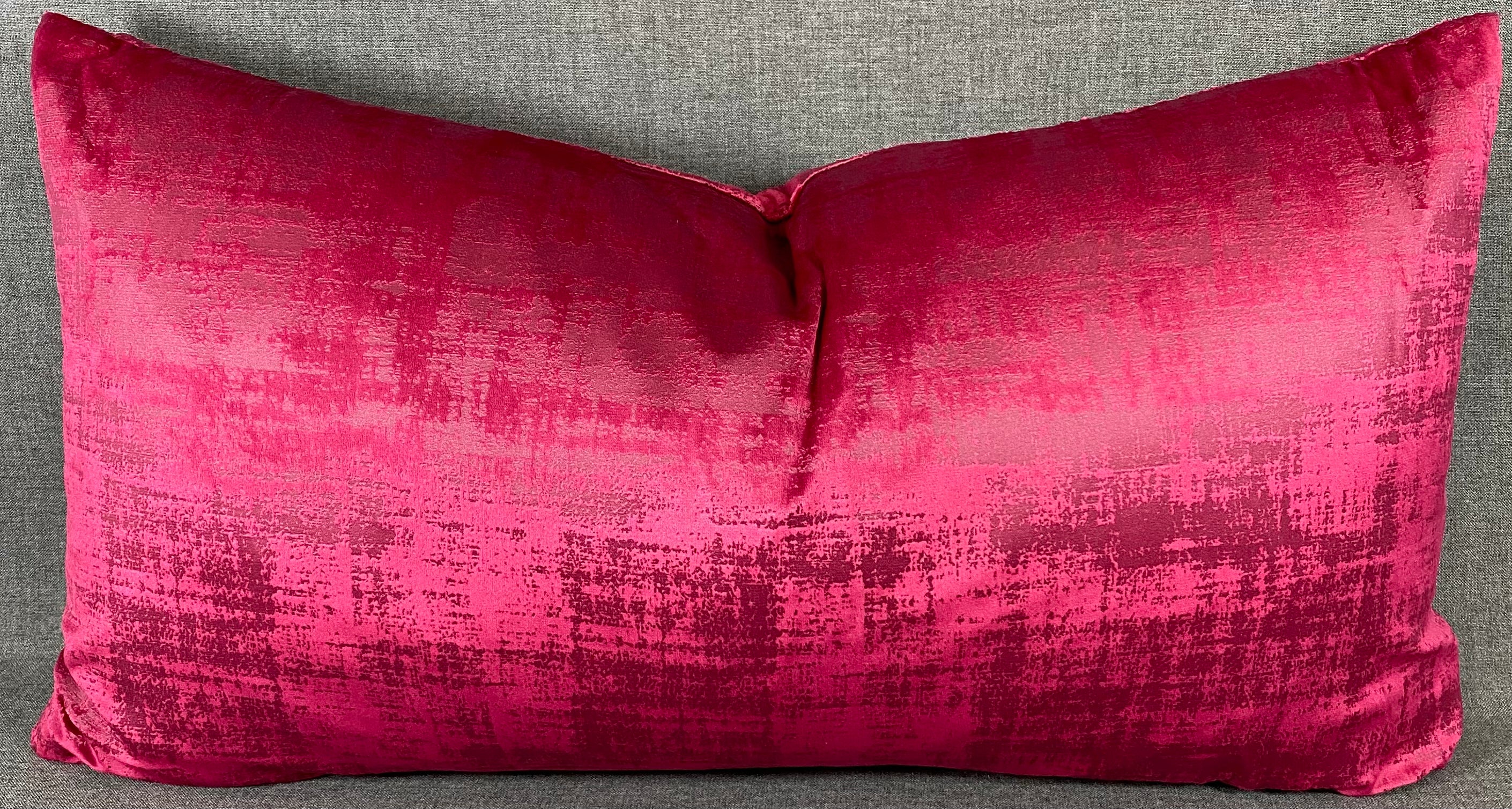Luxury Lumbar Pillow - 24" x 14" - Fresco Fuchsia
