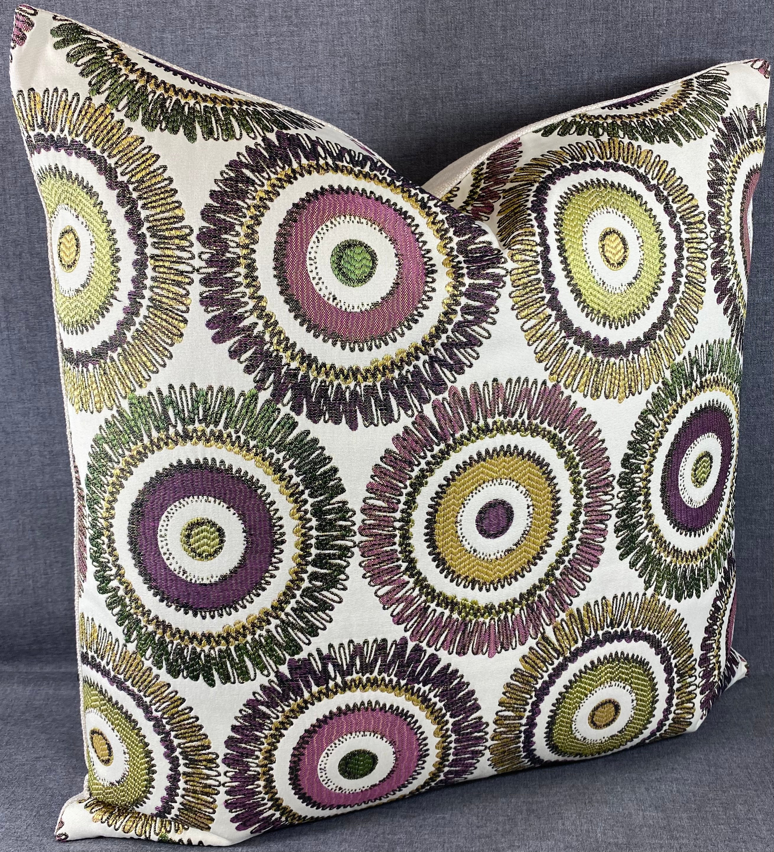 Luxury Pillow - 24” x 24”- Squiggs Purple