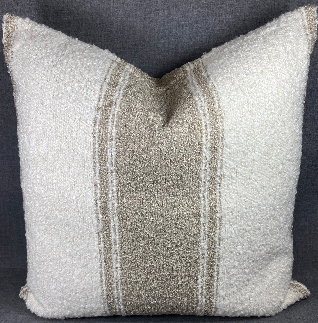 Luxury Square Pillow - 24" x 24" - Mackinac- Truffle