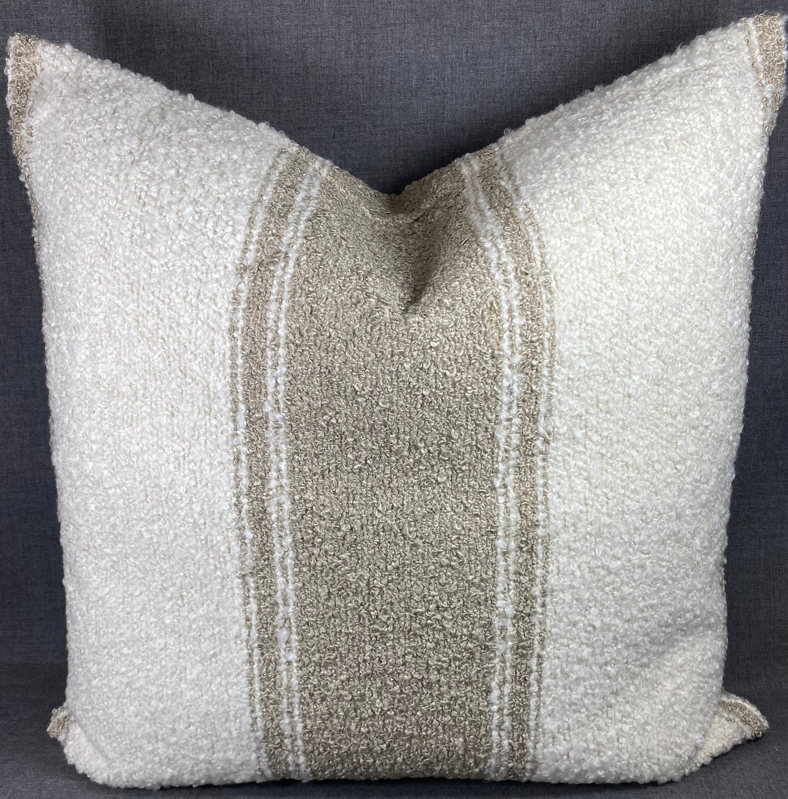 Luxury Square Pillow - 24" x 24" - Mackinac- Truffle