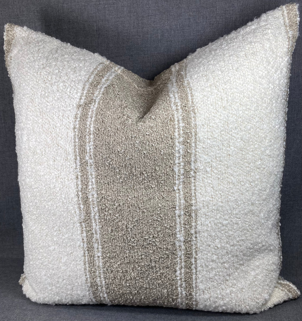Luxury Square Pillow - 24" x 24" - Mackinac- Truffle